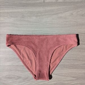 Kona Sol Rose Textured Bikini Bottoms